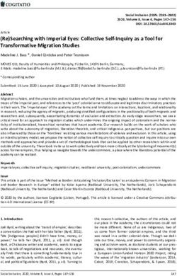 (Re)Searching with Imperial Eyes: Collective Self-Inquiry as a Tool for Transformative Migration Studies