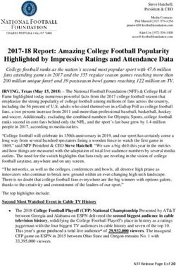 2017-18 Report: Amazing College Football Popularity Highlighted by Impressive Ratings and Attendance Data - Amazon S3