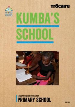 Kumba's School - Primary School EDUCATION RESOURCE FOR - Trocaire