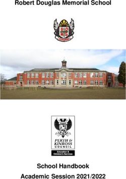 Robert Douglas Memorial School - School Handbook Academic Session 2021/2022 - Perth & Kinross Council