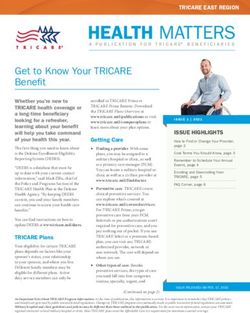 Get to Know Your TRICARE Benefit