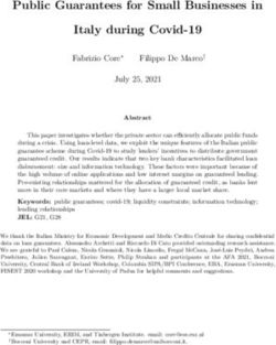 Public Guarantees for Small Businesses in Italy during Covid-19