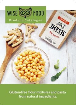 Gluten-free flour mixtures and pasta from natural ingredients - Product Catalogue - Wise Pasta