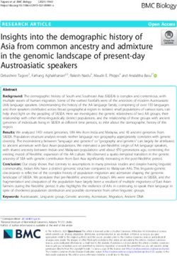 Insights into the demographic history of Asia from common ancestry and admixture in the genomic landscape of present-day Austroasiatic speakers ...