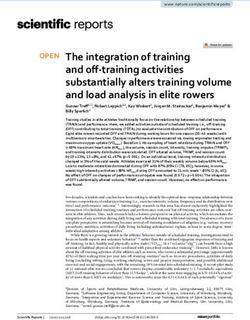 The integration of training and off training activities substantially alters training volume and load analysis in elite rowers - Nature