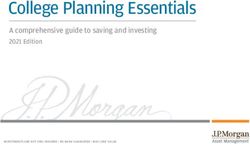 College Planning Essentials - A comprehensive guide to saving and investing 2021 Edition - J.P. Morgan Asset ...