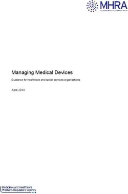 Managing Medical Devices - Guidance for healthcare and social services organisations April 2014