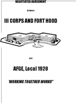 III CORPS AND FORT HOOD - AFGE, Local 1920 'WORKING TOGETHER WORKS" - NEGOTIATED AGREEMENT