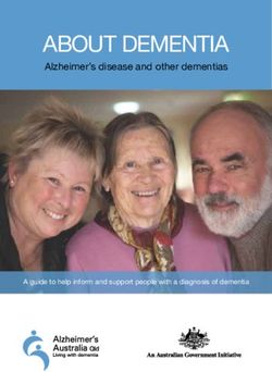 ABOUT DEMENTIA Alzheimer's Disease And Other Dementias - A Guide To ...