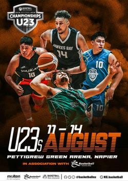 BASKETBALL NEW ZEALAND - 2021 Under 23 Men's National Championship