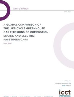 A GLOBAL COMPARISON OF THE LIFE-CYCLE GREENHOUSE GAS EMISSIONS OF COMBUSTION ENGINE AND ELECTRIC PASSENGER CARS