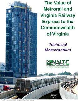 The Value of Metrorail and Virginia Railway Express to the Commonwealth of Virginia - Technical Memorandum