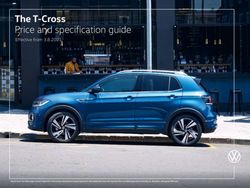 The T-Cross Price and specification guide - Volkswagen UK