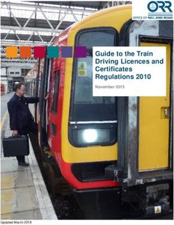 Guide to the Train Driving Licences and Certificates Regulations 2010 - November 2015