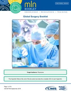 BOOKLET Global Surgery Booklet - Target Audience: Physicians - CMS