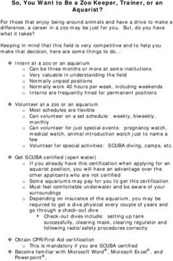 So, You Want to Be a Zoo Keeper, Trainer, or an Aquarist?