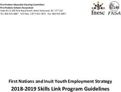 2018-2019 Skills Link Program Guidelines - First Nations ...