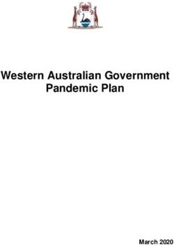 Western Australian Government Pandemic Plan - March 2020 - WA ...