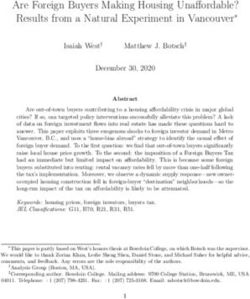 Are Foreign Buyers Making Housing Unaffordable? Results from a Natural Experiment in Vancouver