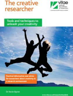 The creative researcher - Tools and techniques to unleash your creativity - Practical information and advice for researchers about creativity in a ...