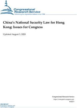 China's National Security Law for Hong Kong: Issues for Congress - Updated August 3, 2020 - Federation of ...