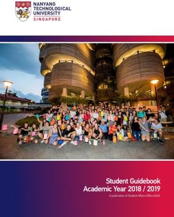 Student Guidebook Academic Year 2018 / 2019 - A publication of Student Affairs Office (SAO) - Nanyang Technological ...