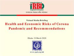 Health and Economic Risks of Corona Pandemic and Recommendations - Virtual Media Briefing