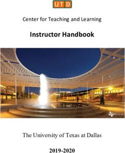 Instructor Handbook - 2019-2020 The University of Texas at Dallas