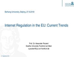 Internet Regulation in the EU: Current Trends - Beihang University, Beijing, 27.9.2018 - jura.uni-frankfurt.de