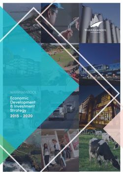 Economic Development & Investment Strategy 2015 2020 - WARRNAMBOOL