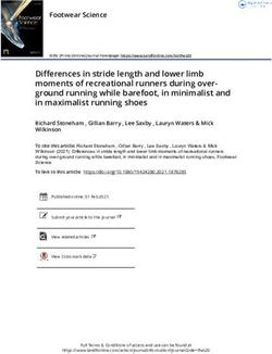 Differences in stride length and lower limb moments of recreational runners during over-ground running while barefoot, in minimalist and in ...