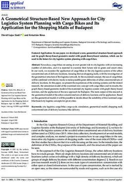 A Geometrical Structure-Based New Approach for City Logistics System Planning with Cargo Bikes and Its Application for the Shopping Malls of ...