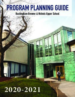 PROGRAM PLANNING GUIDE - Buckingham Browne & Nichols Upper School - Buckingham Browne & Nichols