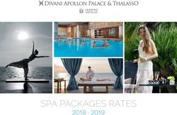 SPA PACKAGES RATES 2018 2019
