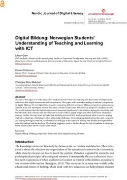 Digital Bildung: Norwegian Students' Understanding of Teaching and Learning with ICT - CORE