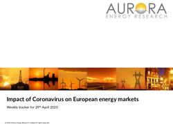 Impact of Coronavirus on European energy markets - Weekly tracker for 29th April 2020 - Aurora ...