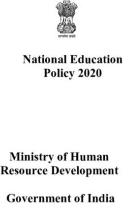 National Education Policy 2020 Ministry of Human Resource Development Government of India - niepid