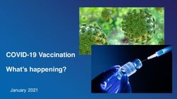 COVID-19 Vaccination What's happening? - January 2021 - Monash Health