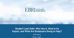 Student Loan Debt: Who Has It, What Is Its Impact, and What Are Employers Doing to Help? - EBRI Webinar March 11, 2021