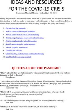 IDEAS AND RESOURCES FOR THE COVID-19 CRISIS - The Marshall Memo