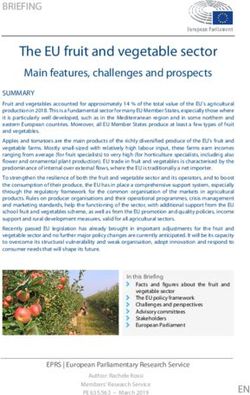The EU fruit and vegetable sector - Main features, challenges and prospects - europa.eu