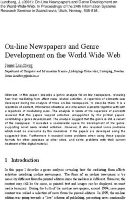 On-line Newspapers and Genre Development on the World Wide Web