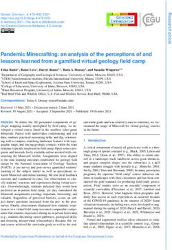 Pandemic Minecrafting: an analysis of the perceptions of and lessons learned from a gamified virtual geology field camp - Geoscience Communication