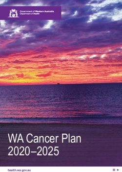 WA Cancer Plan 2020-2025 - health.wa.gov.au - APO