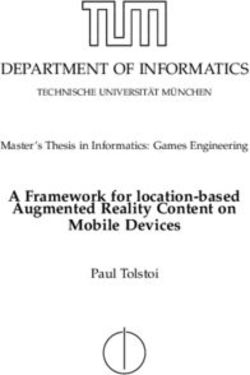 DEPARTMENT OF INFORMATICS - A Framework for location-based Augmented Reality Content on Mobile Devices - TUM Wiki