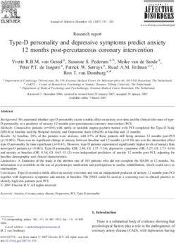 Type-D personality and depressive symptoms predict anxiety 12 months post-percutaneous coronary intervention