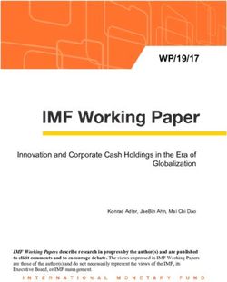 WP/19/17 Innovation and Corporate Cash Holdings in the Era of Globalization - IMF