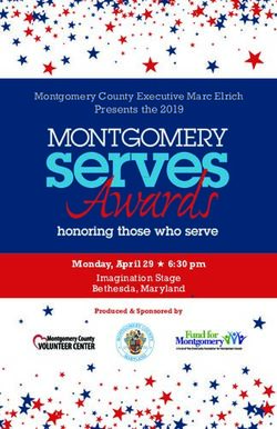 Presents the 2019 Montgomery County Executive Marc Elrich - Monday, April 29 H 6:30 pm
