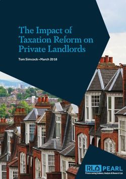 The Impact of Taxation Reform on Private Landlords - Tom Simcock March 2018 - RLA PEARL
