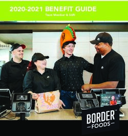 2020-2021 BENEFIT GUIDE - Team Member & Shift - Border Foods Benefits